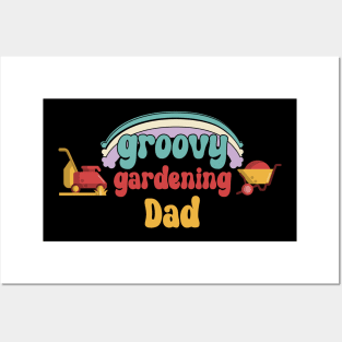 Groovy gardening Dad t shirt design Posters and Art